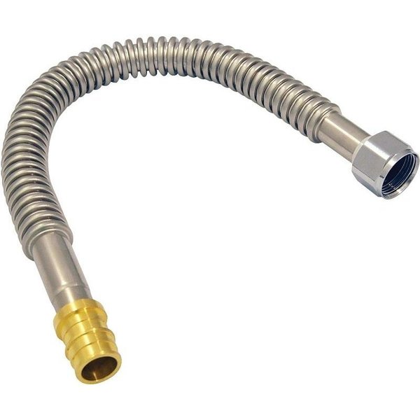 Apollo Valves ExpansionPEX Series Water Heater Connector, 34 in, Barb x FPT, Stainless Steel, 18 in L EPXCSST18